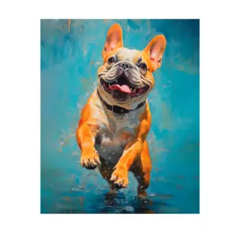 Картина на холсте Fbrush Забавная собака 40x50 см