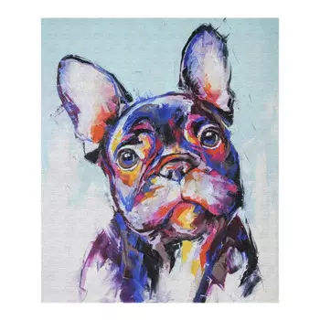 Картина на холсте Французский бульдог 30x40 см