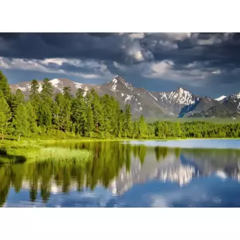 Картина на холсте Горное озеро 50x70 см