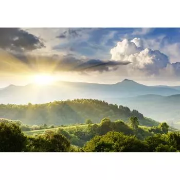 Картина на холсте «Горный пейзаж» 60x100 см