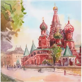 Картина на холсте «Храм» 30x30 см