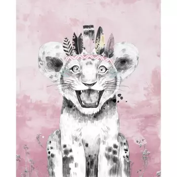 Картина на холсте "Львенок сафари" 40x50 см