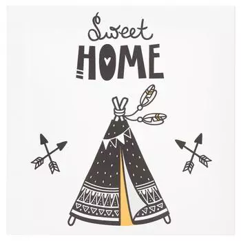 Картина на холсте «Милый дом» 30x30 см