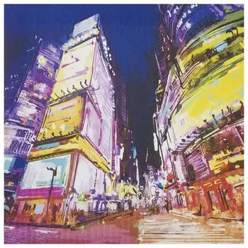 Картина на холсте «Огни города» 30х30 см