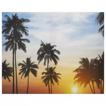 Картина на холсте «Пальмы закат» 40х50 см