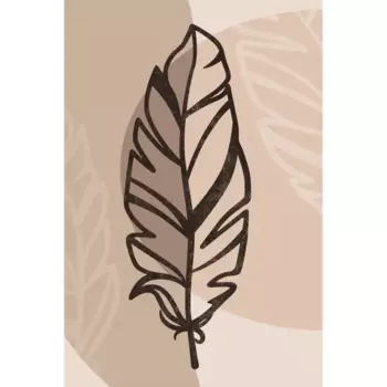 Картина на холсте Перо графика 2 40x60 см