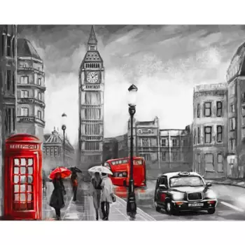 Картина на холсте Постер-лайн Лондон 40x50 см