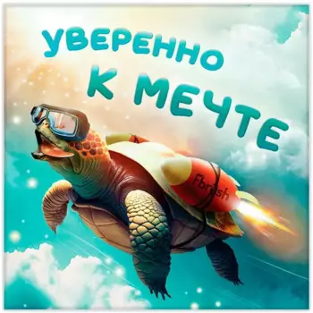 Картина на холсте Уверенно к мечте 30x30 см