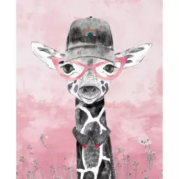 Картина на холсте "Жираф сафари" 40x50 см