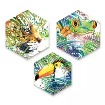 Картина на МДФ Амазония 45x52 см 3 шт