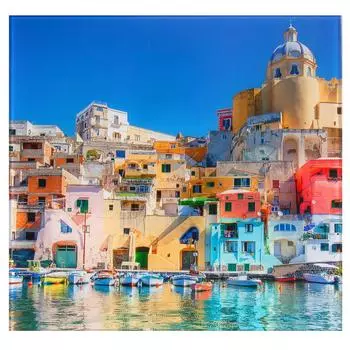 Картина на стекле 30х30 см «Италия Неаполь»