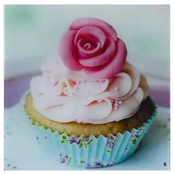 Картина на стекле 30х30 см «Капкейк»