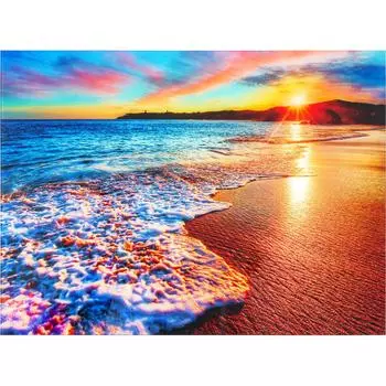 Картина на стекле 47х64 см «Море в закате»