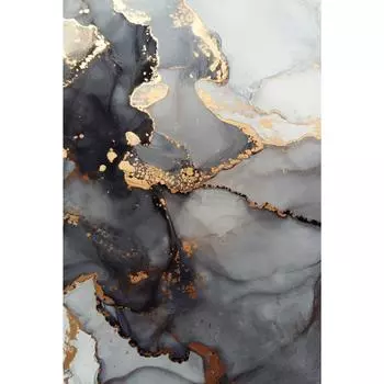 Картина на стекле «Белый акрил 3» 40x60 см