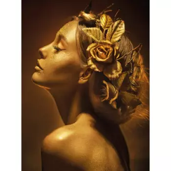 Картина на стекле Модель в золоте AG 40-219 40x50 см