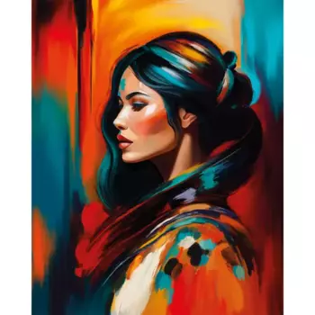 Картина на стекле Postermarket Яркая девушка 40x50 см