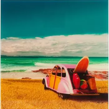 Картина на стекле «Путешествие» 30х30 см