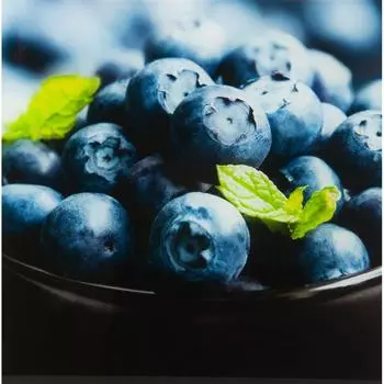 Картина на стекле Сладкая черника 30x30 см