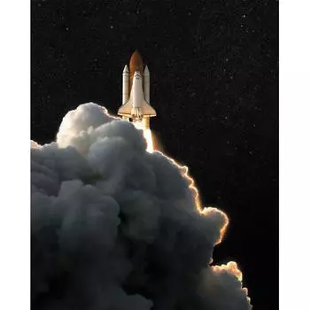 Картина на стекле «Запуск шаттла» 40х50 см