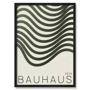 Картина с рамкой Postermarket Баухаус 50x70 см цвет зеленый