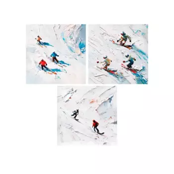 Картина Зимние развлечения 30x30 см 3 шт.