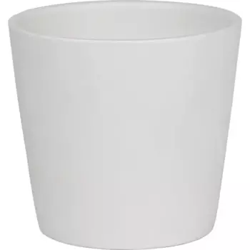 Кашпо для цветов 10 h9 см v0.4 л глина белый