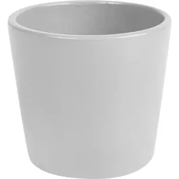 Кашпо для цветов 10 h9 см v0.4 л глина серый