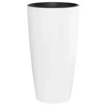 Кашпо для цветов Альтернатива Рондо 40x40x75 см v71 л пластик белый