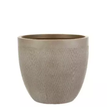 Кашпо для цветов Hoff Лотус MESHR26-T 26.5 h24.5 см v13 л фиберстоун серо-коричневый