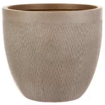 Кашпо для цветов Hoff Лотус MESHR37-T 37 h33.5 см v36 л фиберстоун серо-коричневый