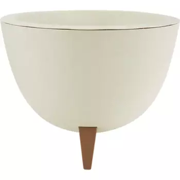 Кашпо для цветов Idea Флориан 35 h26 см v12 л пластик белый ротанг