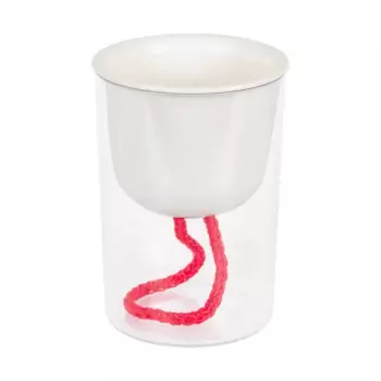 Кашпо для цветов Idea Греви 8 h13 см v0.28 л пластик белый