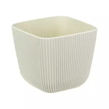 Кашпо для цветов Idea Пиканто 11 см v0.65 л пластик белый