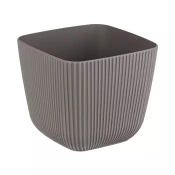 Кашпо для цветов Idea Пиканто 11 см v0.65 л пластик серый