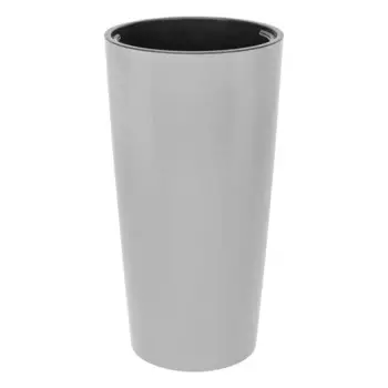 Кашпо для цветов Idea Пилар 39 h75 см v69 л пластик серый