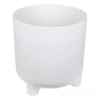 Кашпо для цветов Idea Шэнк 36 h36.6 см v29 л пластик с автополивом на ножках белый
