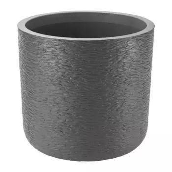 Кашпо для цветов Idea Сланец 38 см v24 л пластик серый