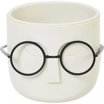 Кашпо для цветов Idea Стив 11.5 h11 см v0.65 л пластик белый ротанг