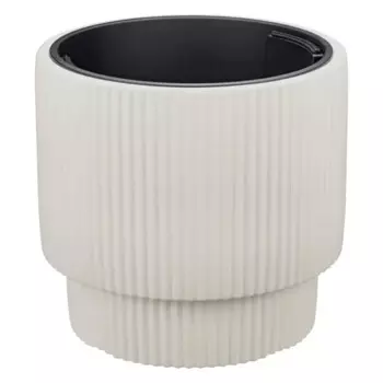 Кашпо для цветов Idea Стрип 39 h37 см v40 л полипропилен кремовый