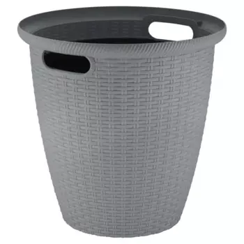 Кашпо для цветов Ingreen Rattan 10 6 л вулканический серый