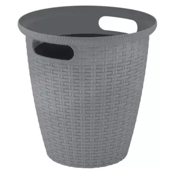 Кашпо для цветов Ingreen Rattan 20 11 л вулканический серый