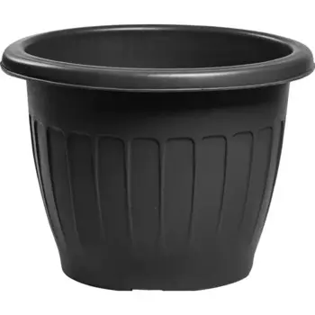 Кашпо для цветов K-50 58 h44 см v50 л пластик черный