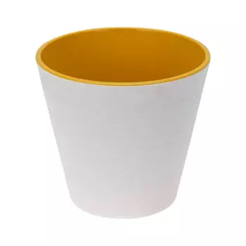Кашпо для цветов Конус 22.5 h21 см v6 л пластик белый
