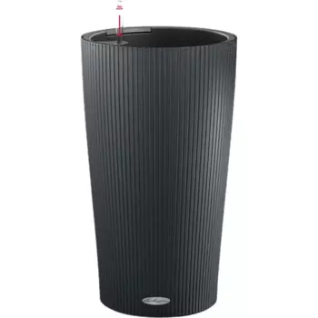 Кашпо для цветов Lechuza Цилиндро колор 13953 32 см пластик серый