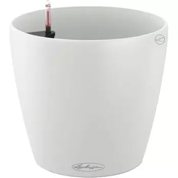 Кашпо для цветов Lechuza Классико колор 13210 с автополивом 35 см пластик белый