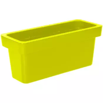Кашпо для цветов Ola Dom Loft прямоугольный 50 л салатовый