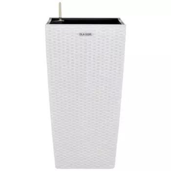 Кашпо для цветов Ola Dom Rattan 31 л белый