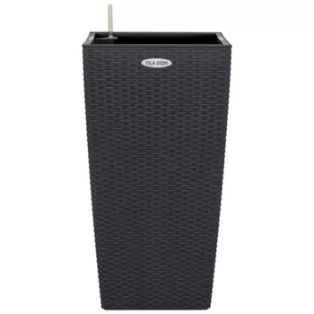 Кашпо для цветов Ola Dom Rattan 31 л антрацит