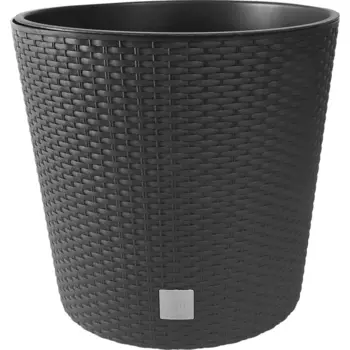 Кашпо для цветов Prosperplast Rato Round 40 h37.5 см v37.65 л пластик венге