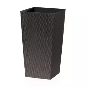 Кашпо для цветов Prosperplast Rato Square 40x75x40 см v91.5 л пластик венге